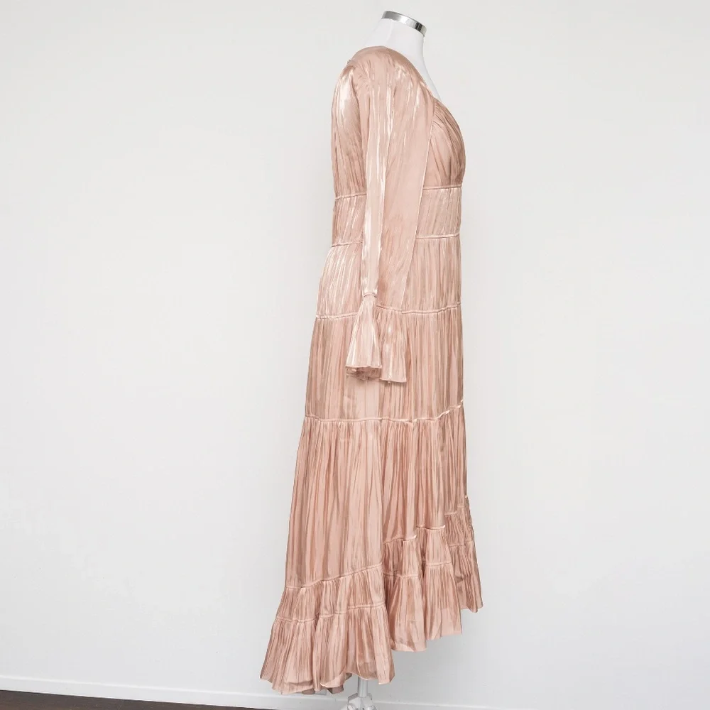 Cinq a Sept - Nina Tiered‎ Satin Midi Dress